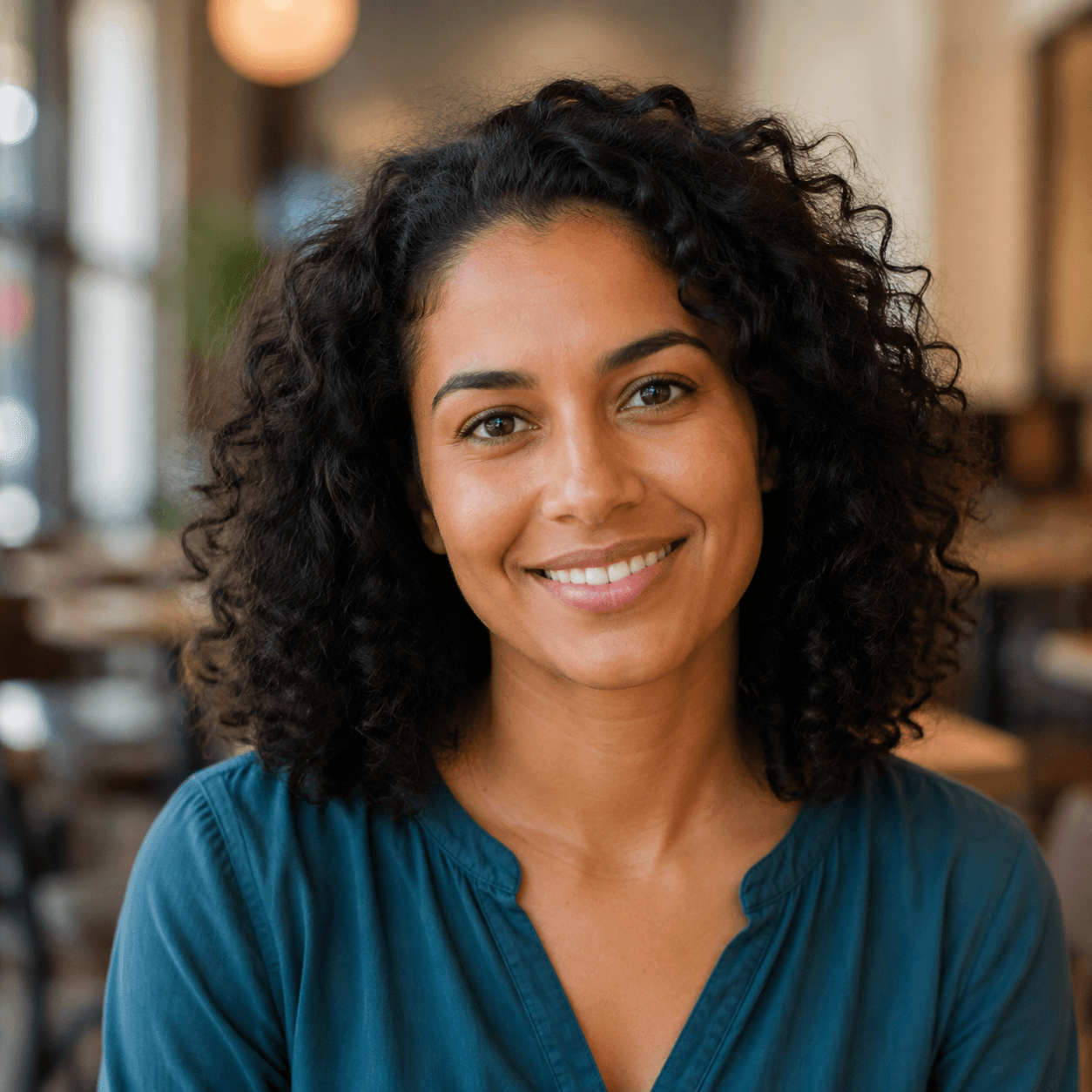 AI-generated portrait for Maya R., a demo participant